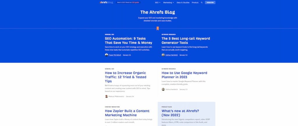 Ahrefs Blog