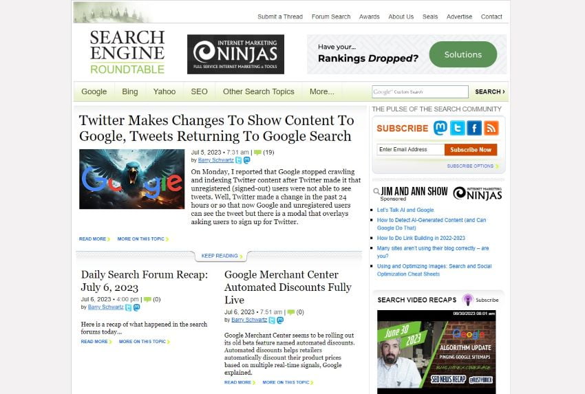 search engine roundtable